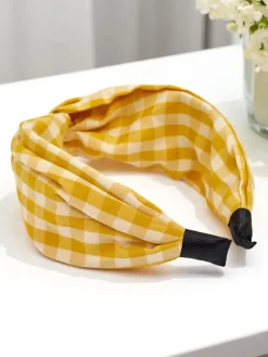 Royalfashion Opaska do włosów w kratkę Claras