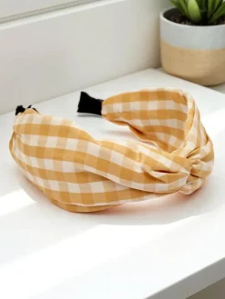 Royalfashion Opaska do włosów w kratkę Claras