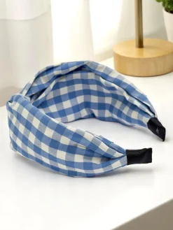 Royalfashion Opaska do włosów w kratkę Claras