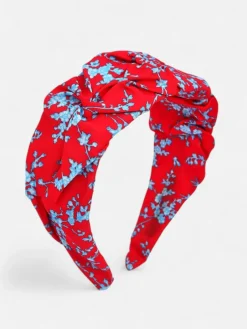 Royalfashion Opaska do włosów z marszczeniem i printem