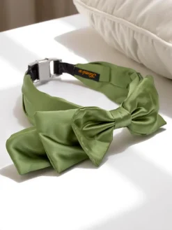 Royalfashion Opaska do włosów satynowa z kokardką Celine