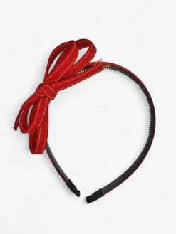 Royalfashion Opaska do włosów z kokardką Denim Style