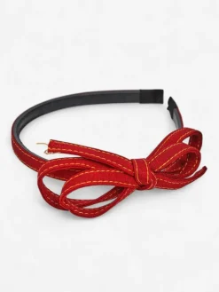 Royalfashion Opaska do włosów z kokardką Denim Style