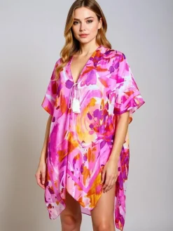 Royalfashion Pareo- Tunika letnia plażowa damska wzorzysta Wild Coast