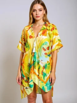 Royalfashion Pareo- Tunika letnia plażowa damska wzorzysta Wild Coast