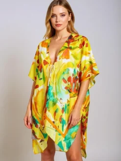 Royalfashion Pareo- Tunika letnia plażowa damska wzorzysta Wild Coast