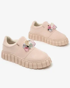 Royalfashion Półbuty sportowe z kolorowymi kamyczkami Resinello