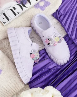 Royalfashion Półbuty sportowe z kolorowymi kamyczkami Resinello