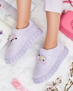 Royalfashion Półbuty sportowe z kolorowymi kamyczkami Resinello