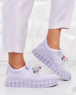 Royalfashion Półbuty sportowe z kolorowymi kamyczkami Resinello