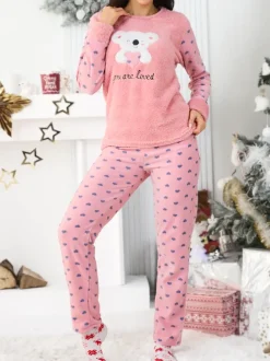 Royalfashion Piżama damska z misiem koala