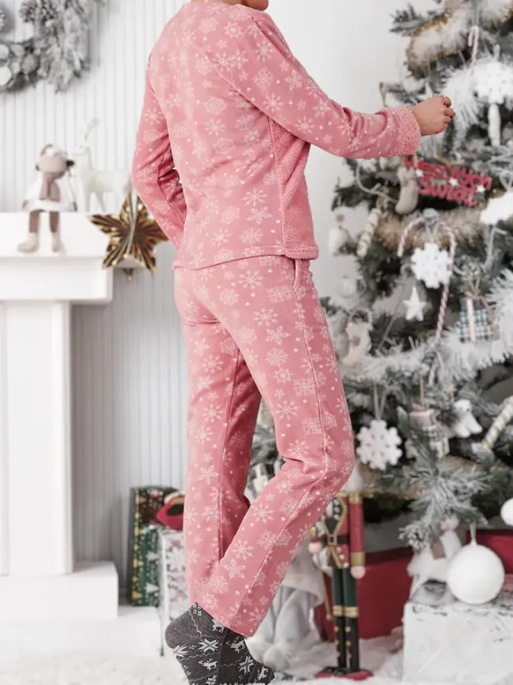 Royalfashion Piżama damska z króliczkiem a'la polarowa