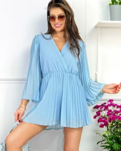 Royalfashion Plisowany kombinezon damski