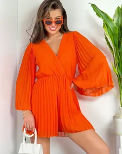 Royalfashion Plisowany kombinezon damski