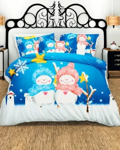 Royalfashion Pościel świąteczna 200x220 komplet 4-CZĘŚCI