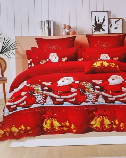 Royalfashion Pościel świąteczna 160x200 komplet 3-CZĘŚCI