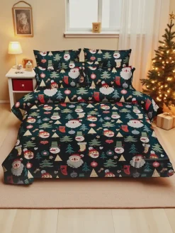 Royalfashion Pościel świąteczna 160x200 komplet 3-CZĘŚCI