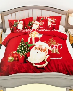 Royalfashion Pościel świąteczna 200x220 komplet 4-CZĘŚCI