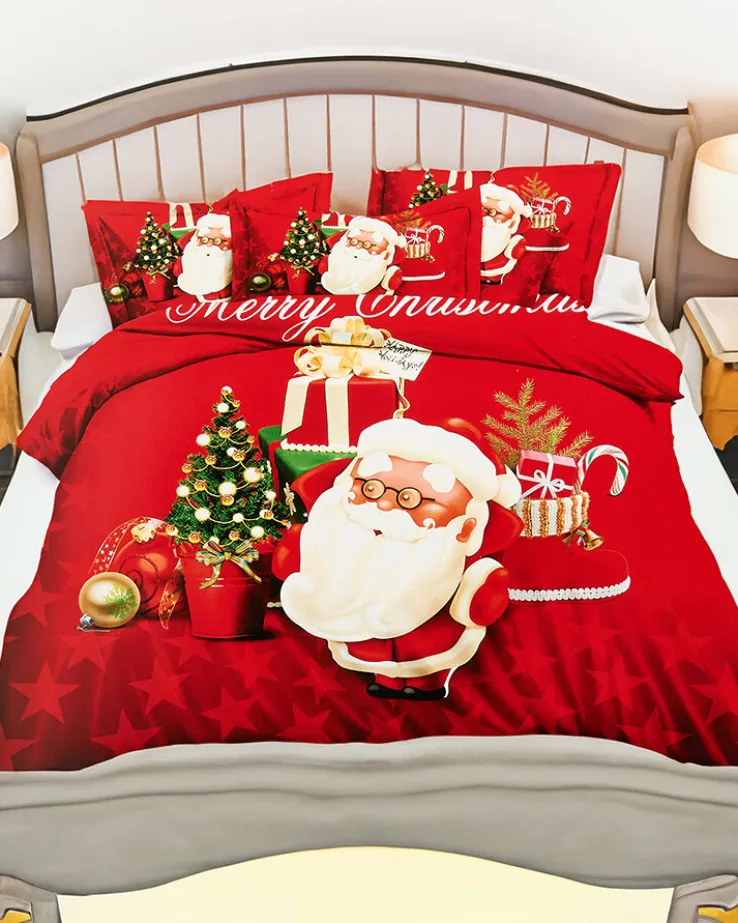 Royalfashion Pościel świąteczna 200x220 komplet 4-CZĘŚCI