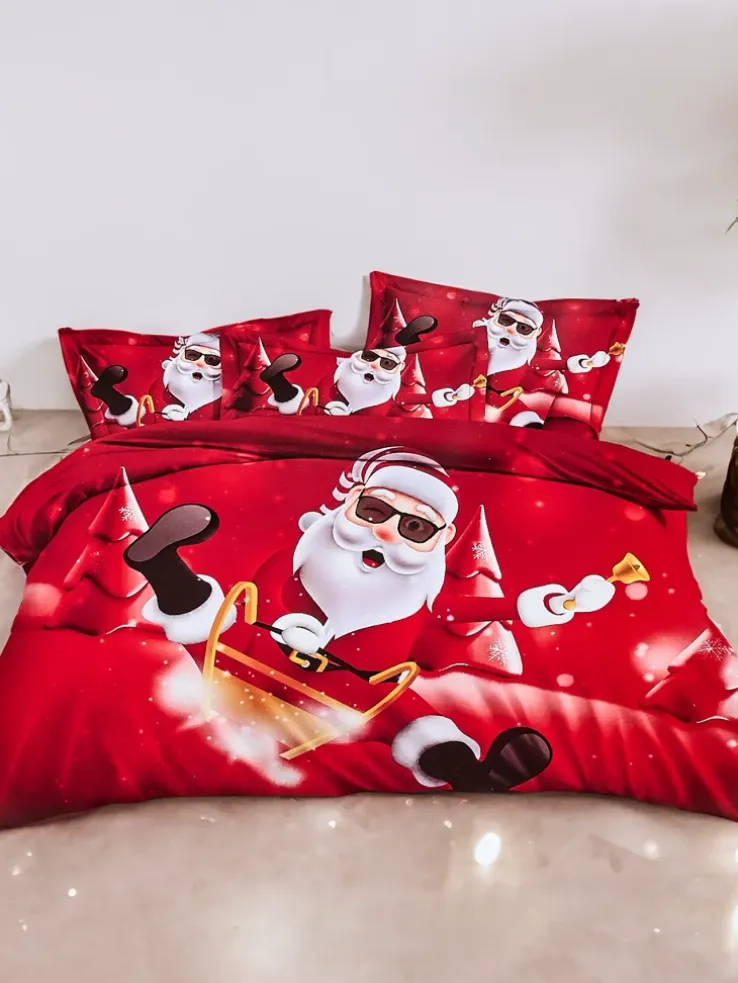 Royalfashion Pościel świąteczna 160x200 komplet 3-CZĘŚCI
