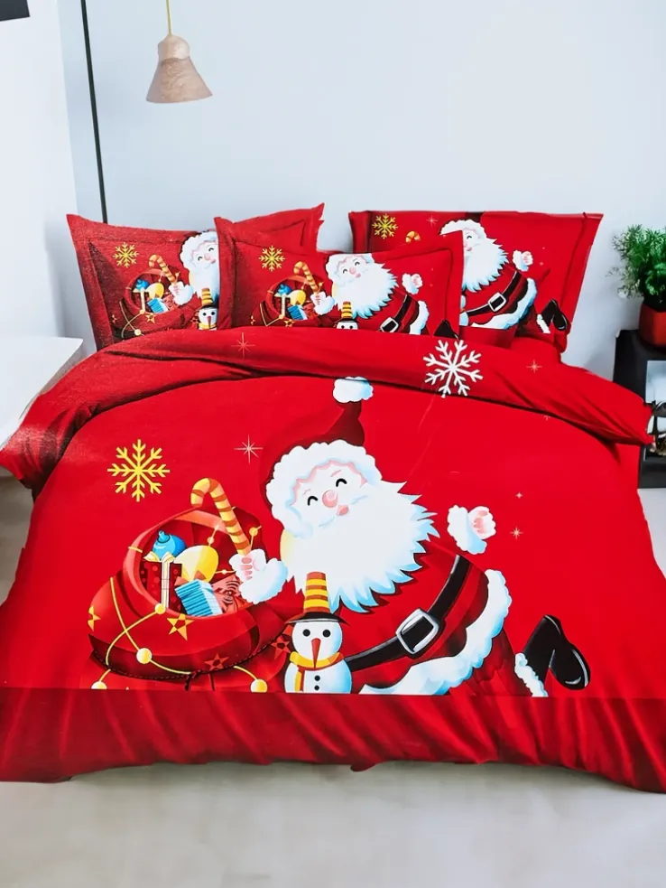 Royalfashion Pościel świąteczna 160x200 komplet 3-CZĘŚCI