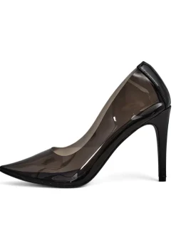 Royalfashion Przeźroczyste damskie czółenka na szpilce Selqoa