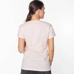 Royalfashion Różowa damska koszulka z nadrukiem