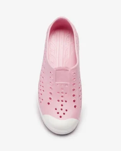 Royalfashion Różowe ażurowe dziecięce gumowe trampki Jiteri