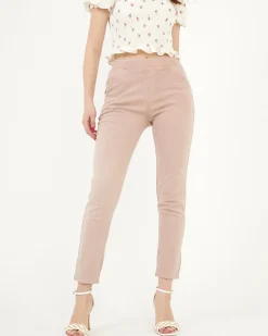 Royalfashion Różowe tregginsy damskie