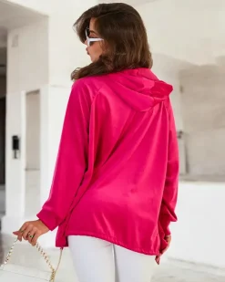 Royalfashion Rozpinana bluza z kapturem damska