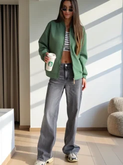 Royalfashion Rozpinana bluza typu bomberka