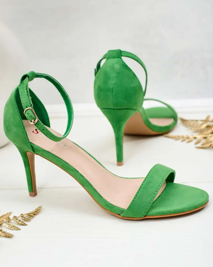 Royalfashion Sandałki damskie na szpilce Essial