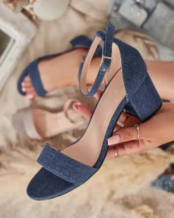 Royalfashion Sandały damskie na słupku Solefos