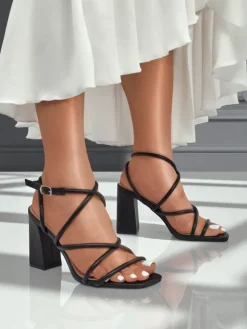 Royalfashion Sandały damskie na słupku Elysia