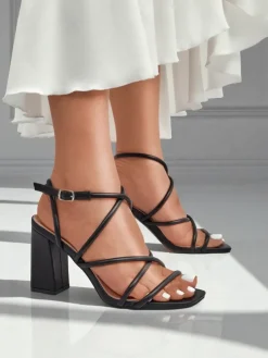 Royalfashion Sandały damskie na słupku Elysia