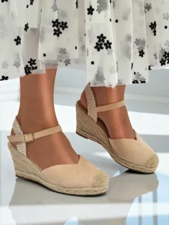 Royalfashion Sandały damskie na koturnie Solara Espadryle