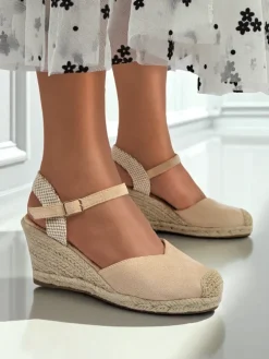 Royalfashion Sandały damskie na koturnie Solara Espadryle