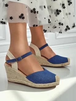 Royalfashion Sandały damskie na koturnie Solara Espadryle