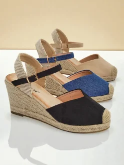Royalfashion Sandały damskie na koturnie Solara Espadryle