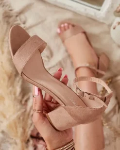 Royalfashion Sandały damskie na słupku Solefos