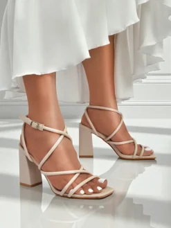 Royalfashion Sandały damskie na słupku Elysia