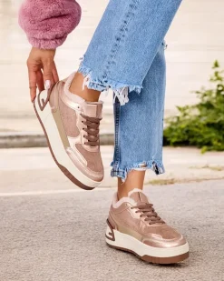 Royalfashion Sneakersy damskie z ociepleniem Garres