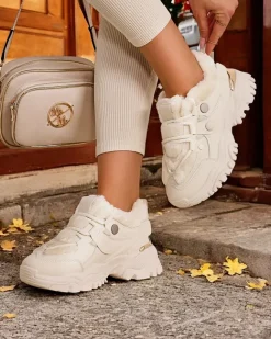 Royalfashion Sneakersy damskie z ociepleniem Poriomo