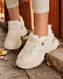 Royalfashion Sneakersy damskie z ociepleniem Poriomo