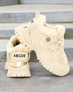 Royalfashion Sneakersy damskie z ociepleniem Poriomo