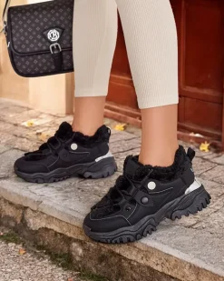 Royalfashion Sneakersy damskie z ociepleniem Poriomo