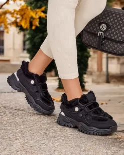 Royalfashion Sneakersy damskie z ociepleniem Poriomo