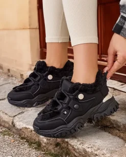 Royalfashion Sneakersy damskie z ociepleniem Poriomo