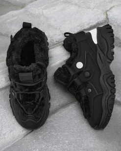 Royalfashion Sneakersy damskie z ociepleniem Poriomo