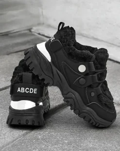 Royalfashion Sneakersy damskie z ociepleniem Poriomo